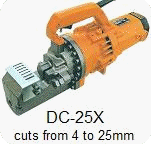 Click here for more about the DC-25X portable rebar cutter
